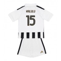 Juventus Pierre Kalulu #15 Hjemme Trøje Børn 2026-27 Kortærmet (+ Korte bukser)